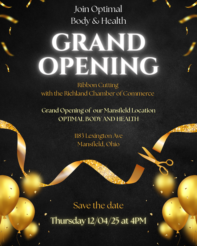 PRESS RELEASE: Optimal Body & Health Announces Grand Opening of New Mansfield Location